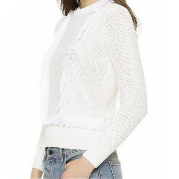 Club Monaco Martuska Fringe Crewneck Sweater - Picture 2 of 9